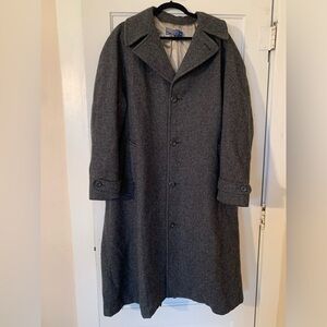 Pendleton Men’s 100% Virgin Wool Long Grey Coat Size 44